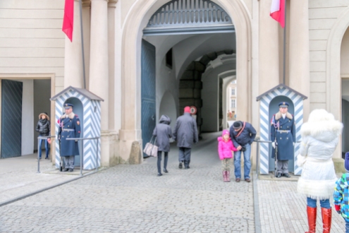 Entrance to Pražský hrad (Prague Castle)